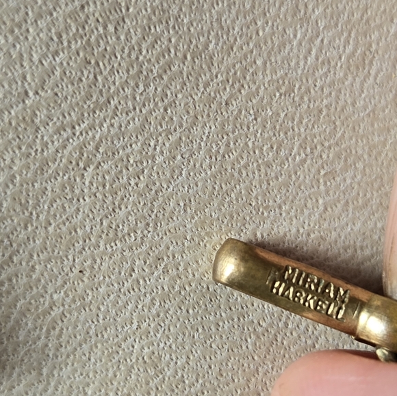 Miriam Haskell Necklace Milk Glass Bead White & Blue Glass Beaded Signed Vintage - Picture 13 of 16